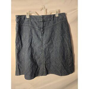 IE Relaxed Womens Aline Denim Jean Skirt Womens Size 1X Plus 16W coastal